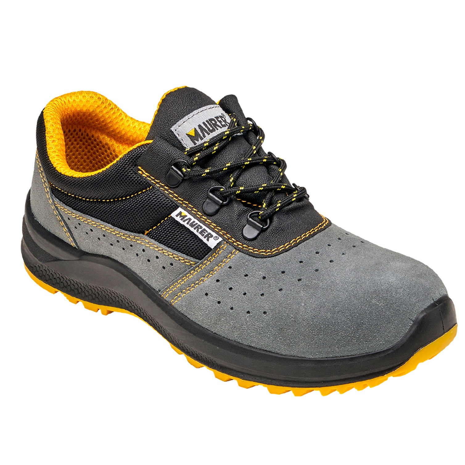 Zapato Seguridad Maurer S1 Modelo Sveva Transpirables concon suela y puntera antiperforación Talla 46.