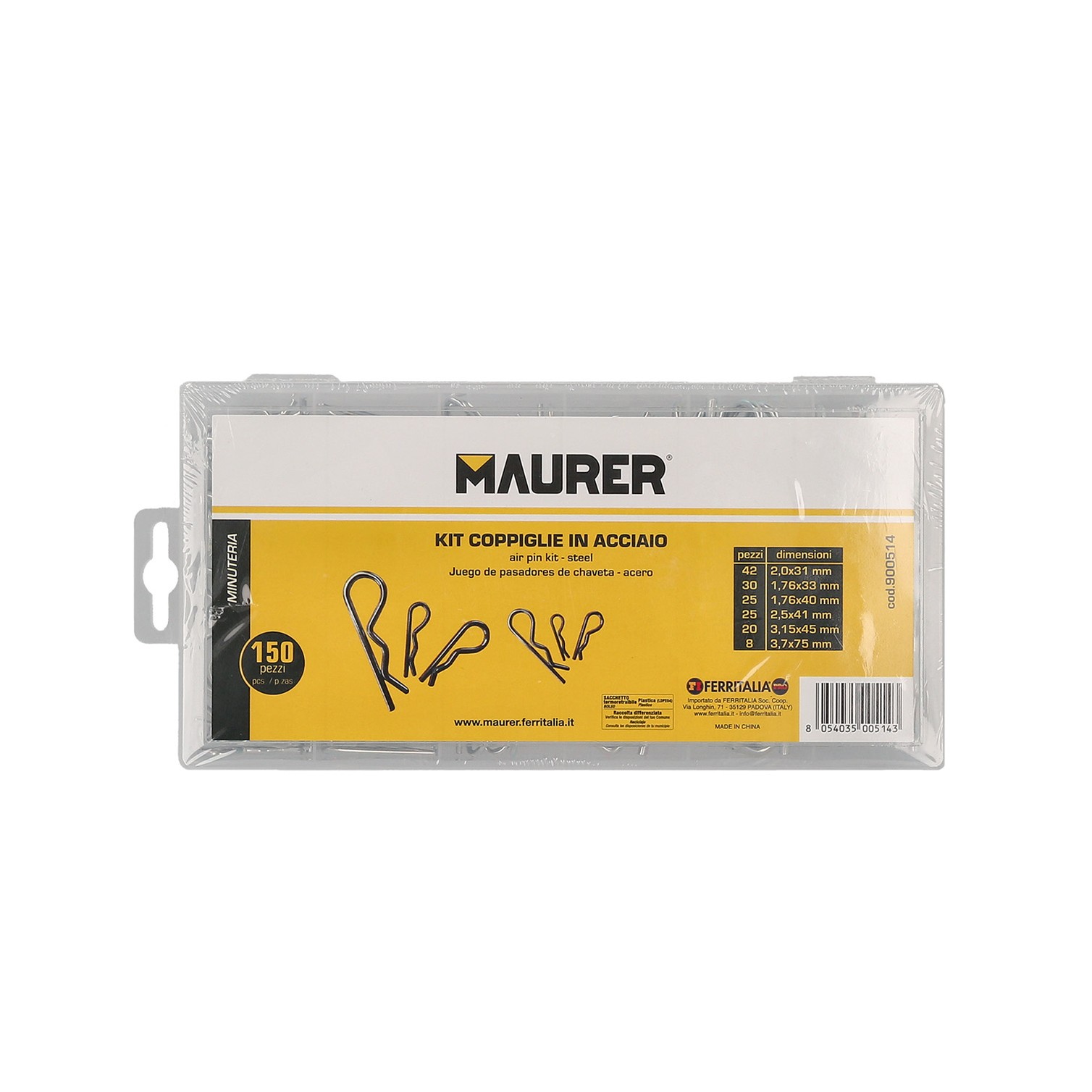 Maletin Pasadores R 150 piezas