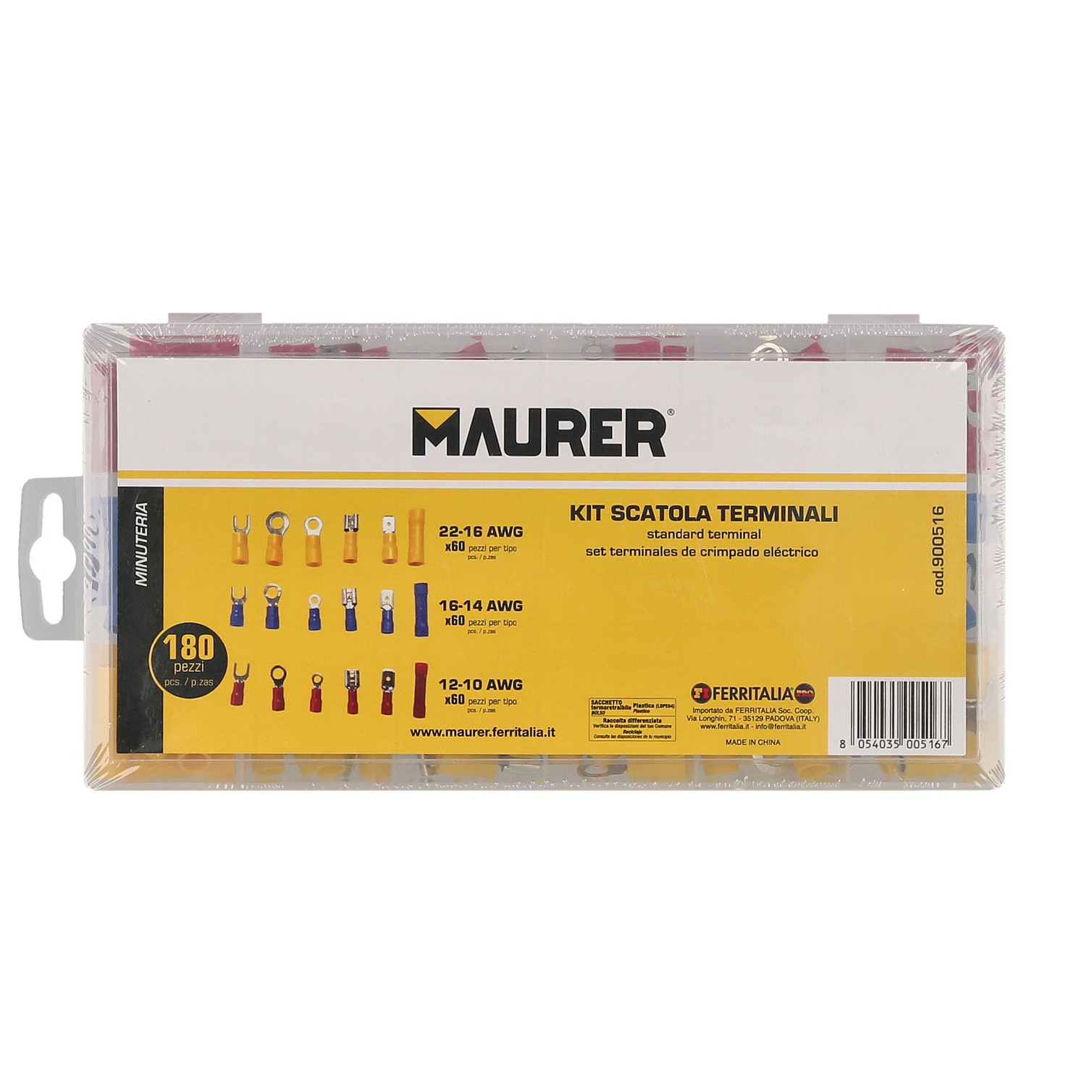 Maletin Terminales Eléctricos Con Aislados,conectores De Cable Eléctricos Con Caja De Surtido,kit Terminal De Empalme