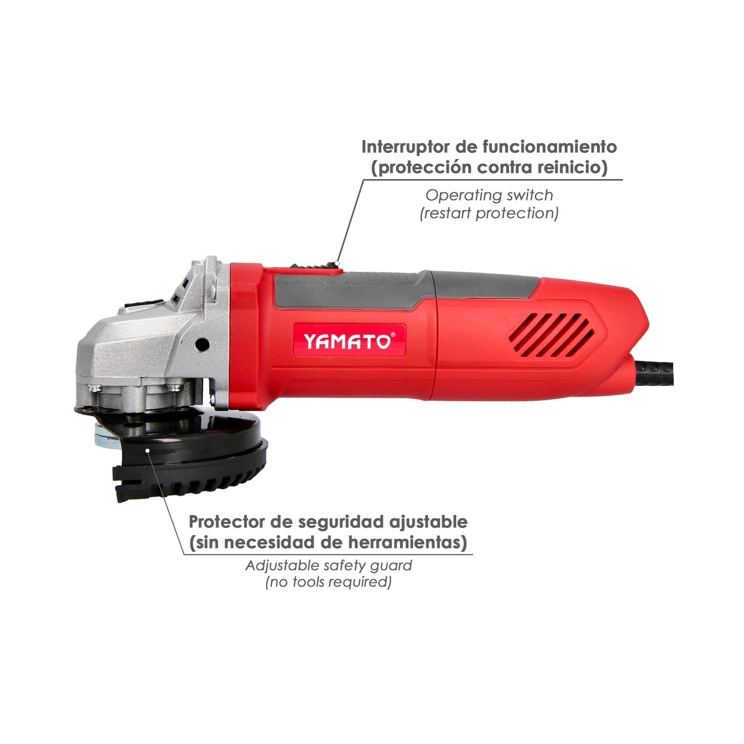 Amoladora 1200 Watt. Disco Ø 115 mm. Velocidad Variable.