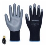 Guante De Trabajo De Poliéster Con Recubrimiento De Nitrilo - Talla 7" (Par) [+4 variaciones de Medida Disponibles]