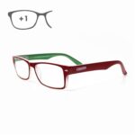 Gafas Lectura Kansas Rojo / Verde. Aumento +1,0 Gafas De Vista, Gafas De Aumento, Gafas Visión Borrosa [+6 variaciones de Aumentos Disponibles]
