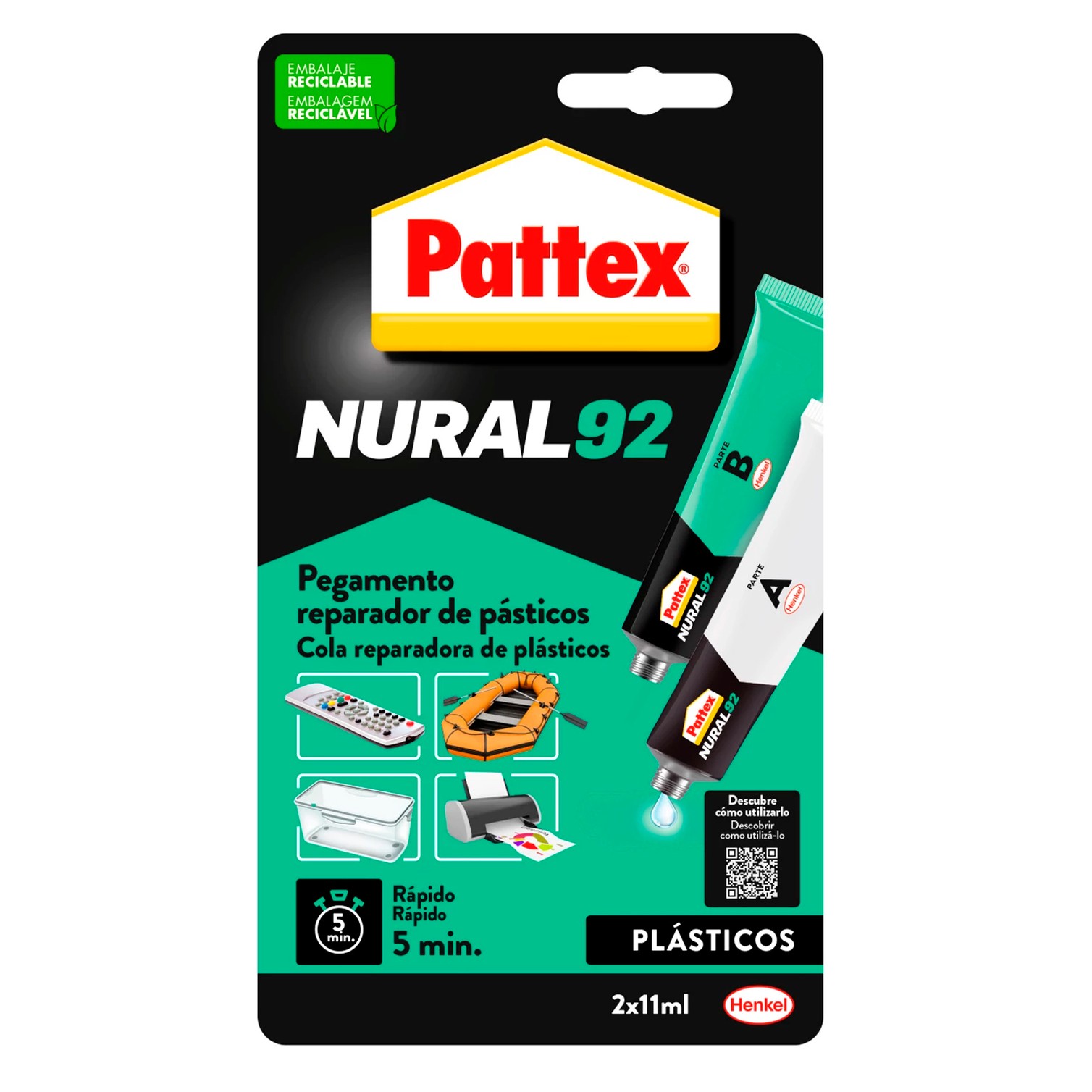 Nural 92 Transparente 22 ml (2 Tubos 11+11 ml)