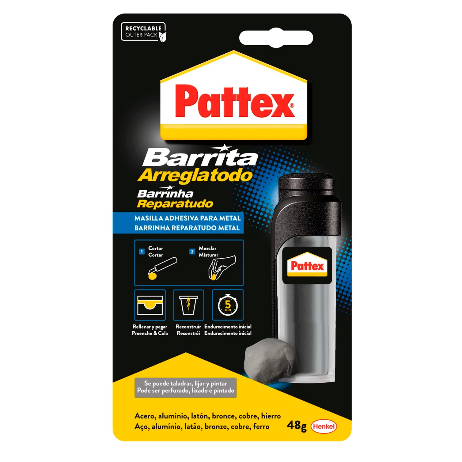 Nural Barrita Arreglatodo 48 Gramos Metales