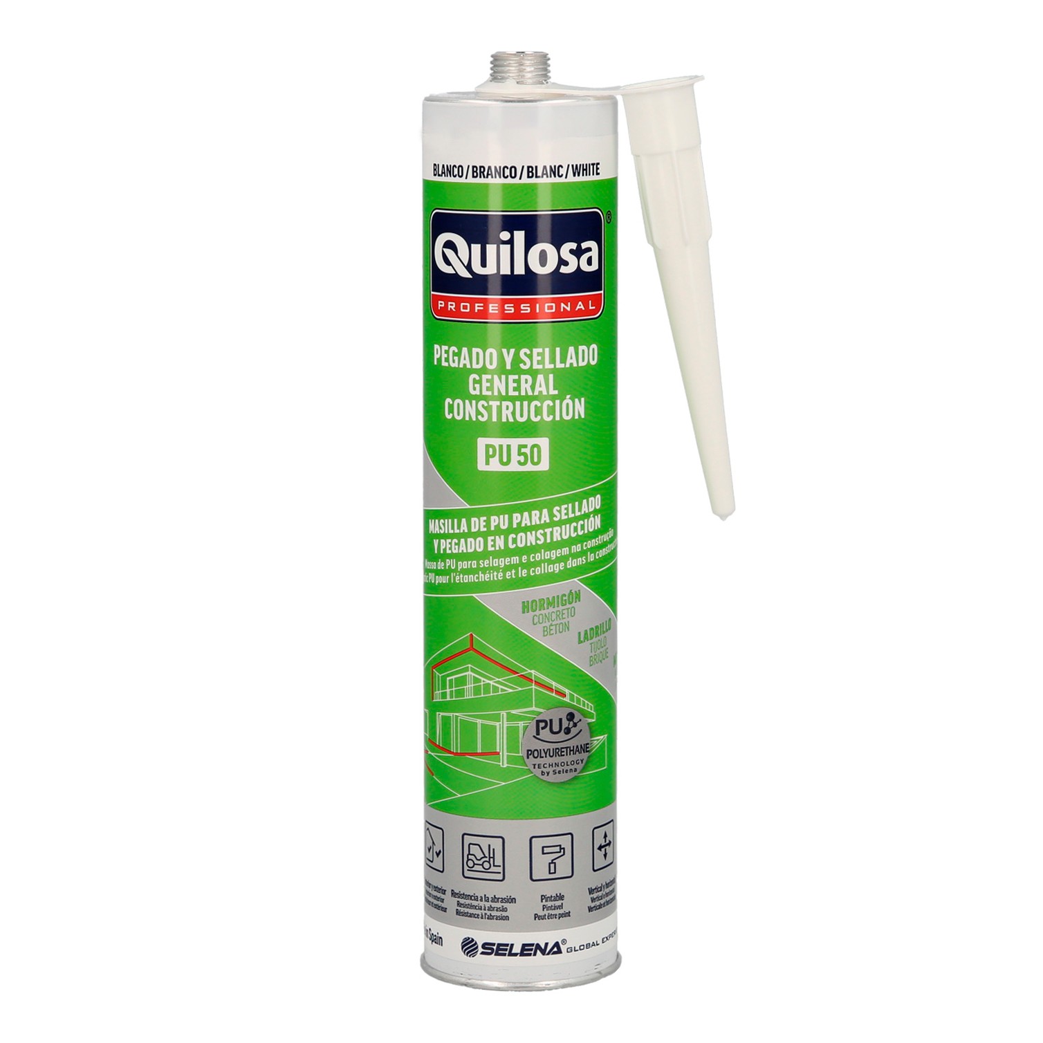 Masilla Poliuretano Blanca Cartucho 300 ml.