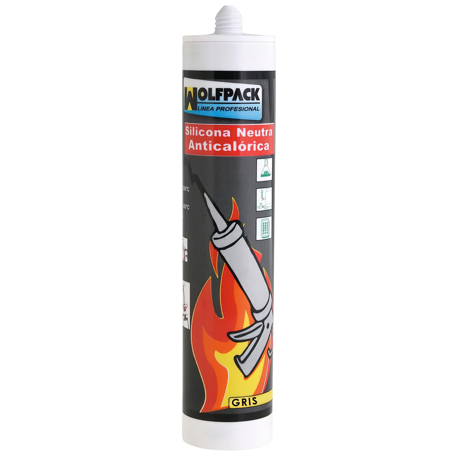 Silicona Neutra Altas Temperaturas 300 ml.