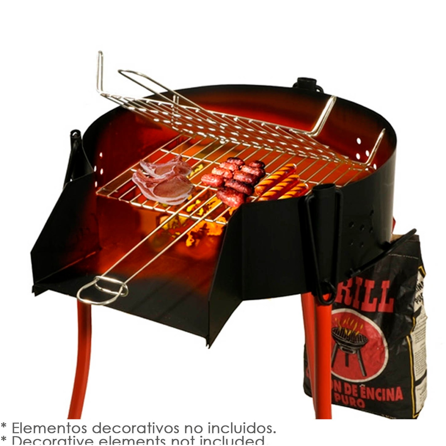 Barbacoa Rustica Multiusos Ø 50 cm. Valida Para Carbon, Leña y Paelleros.