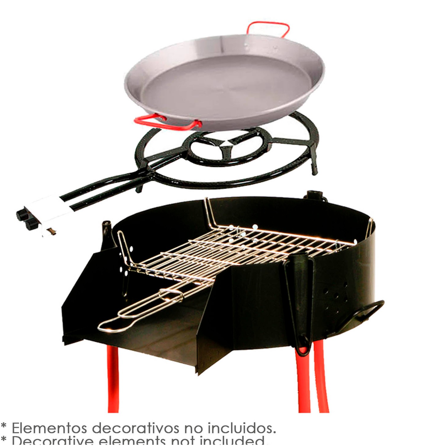 Barbacoa Rustica Multiusos Ø 60 cm. Valida Para Carbon, Leña y Paelleros.
