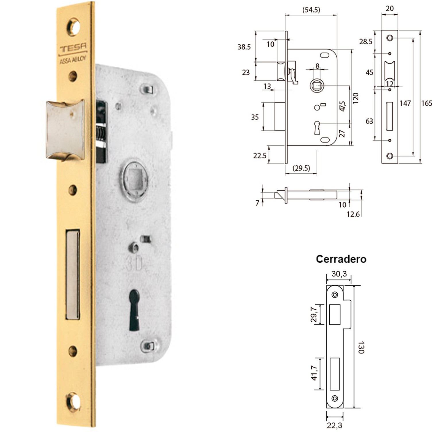 Cerradura Tesa 2002-hl/30