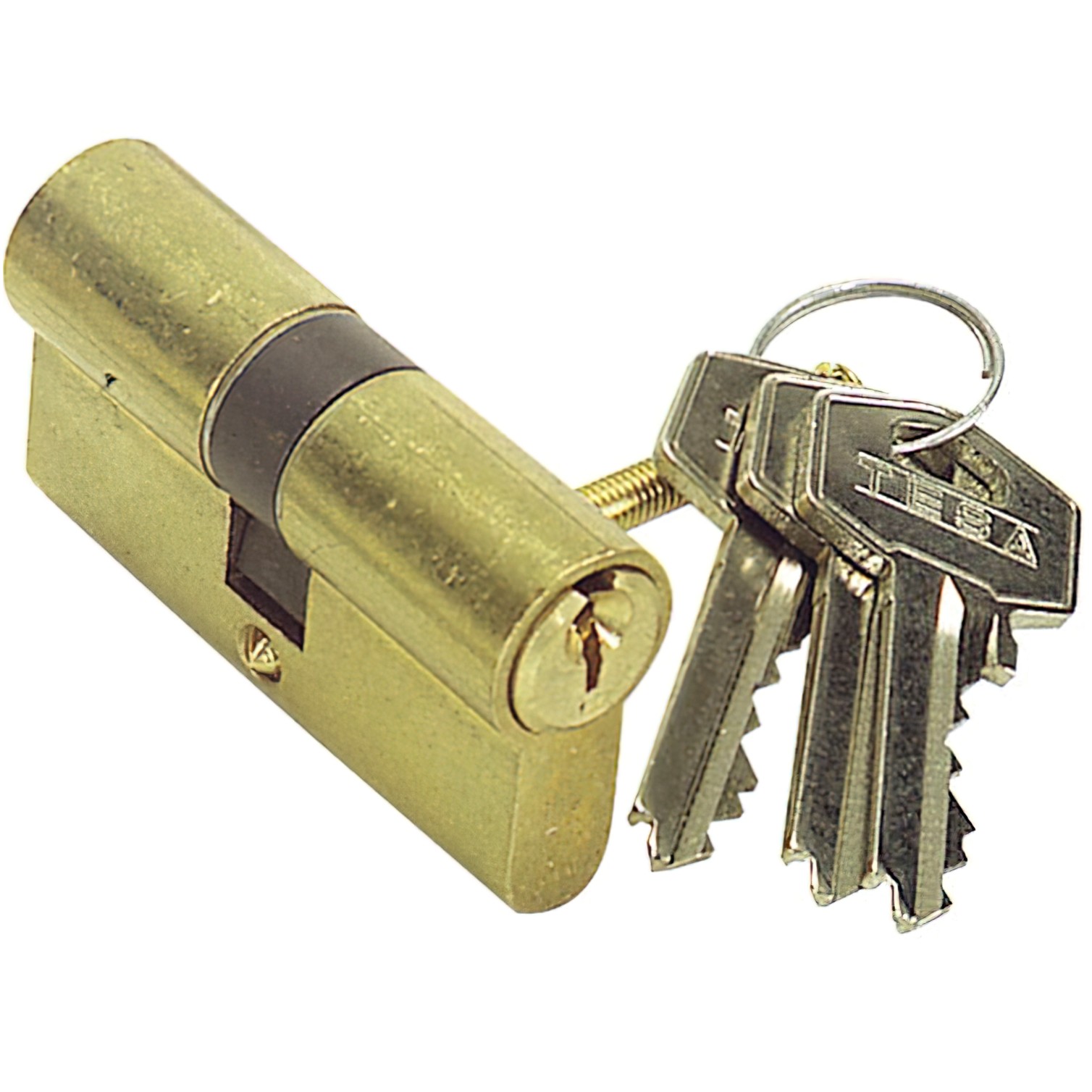 Cilindro Tesa 5030 /40x40 Latonado Leva larga