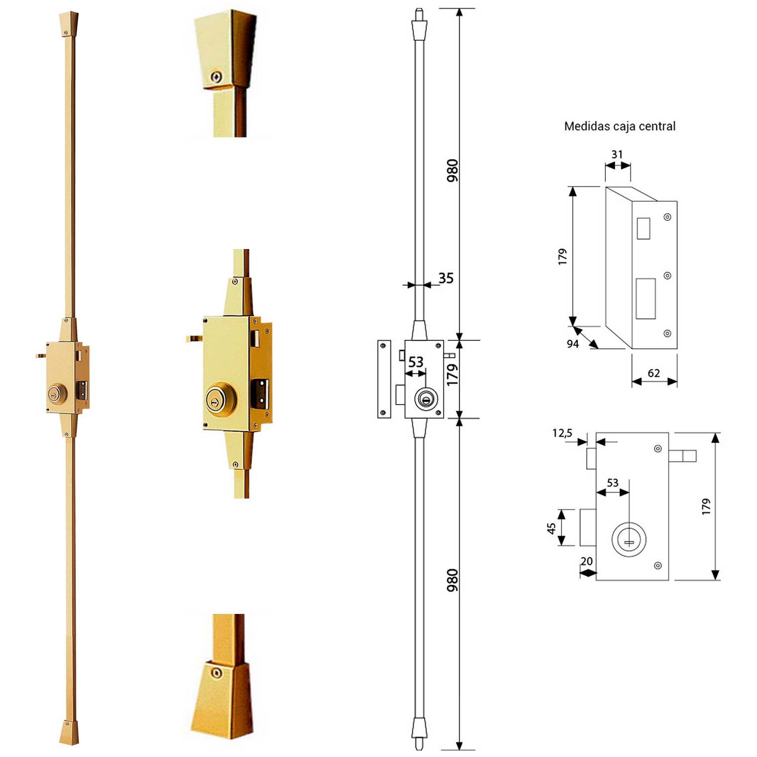 Cerradura Tesa Seguridad TS30 /t6/IAE Izquierda