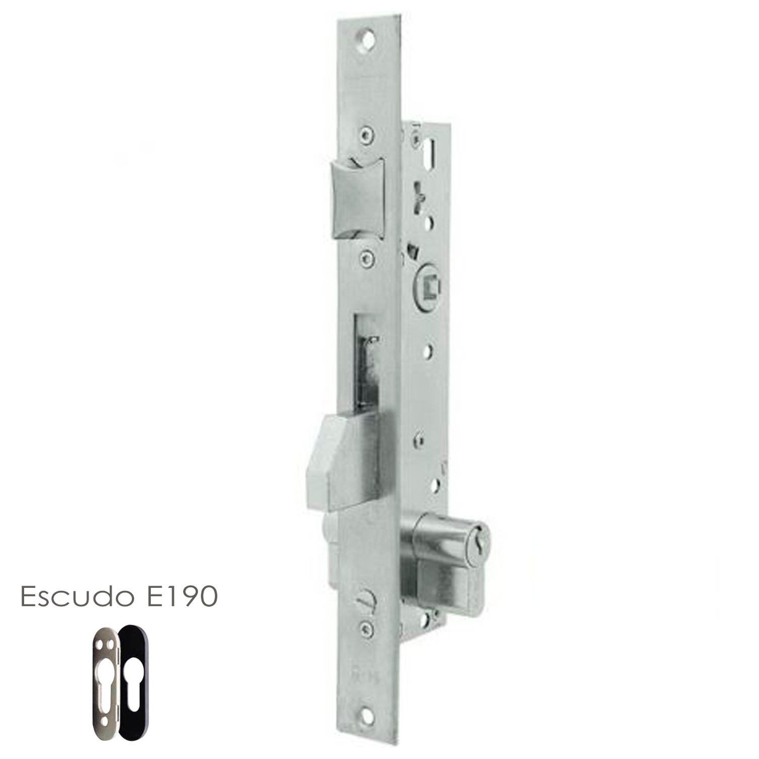 Cerradura Tesa 2210/25/3NI Con Escudo de Seguridad E190 Con Sistema Antipalanqueta