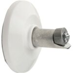 Soporte Barra Baño Curva Blanco