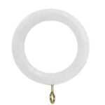 Anilla Madera Lisa Con Hembrilla 29x45 mm. Blanco