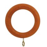 Anilla Madera Lisa Con Hembrilla 29x45 mm. Teca