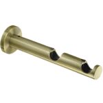 Soporte Zirconio Doble 20 mm. Bronce Viejo [+2 variaciones de Ø/Acabado Disponibles]