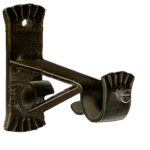 Soporte Forja Ø 20 mm. Caracol Negro / Dorado Juego 2 Piezas