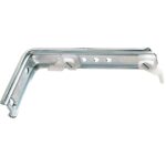 Soporte Doble Para Riel Aluminio Blanco Reforzado