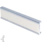 Perfil Estor Velcro P-909 3,0mt Plata