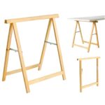 Caballete Madera de Pino Macizo 74x74cm Alto