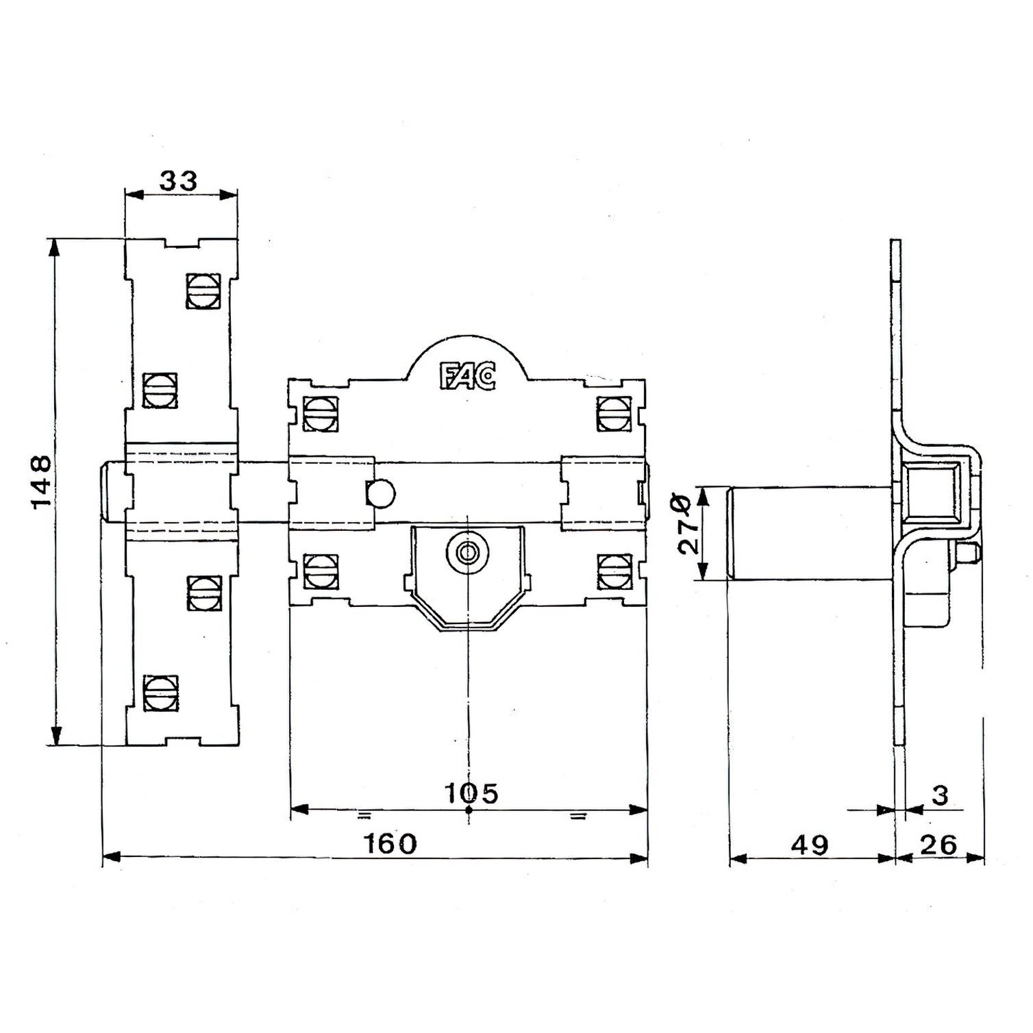 Cerrojo Fac 101-r/105-p