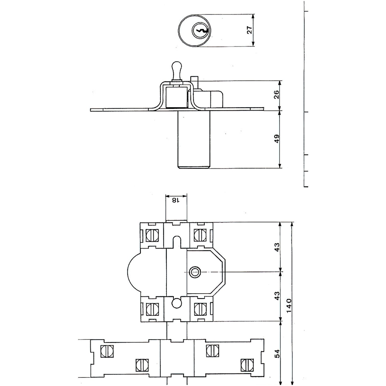 Cerrojo Fac 201-r/ 80-p