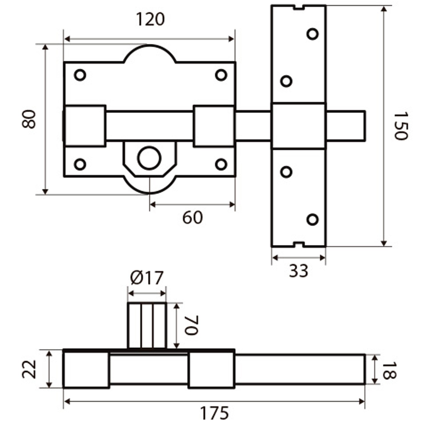 Cerrojo Fac 301-r/120-p Bombillo 70