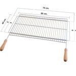 Parrilla Barbacoa Extensible 60/70x40cm Zincada