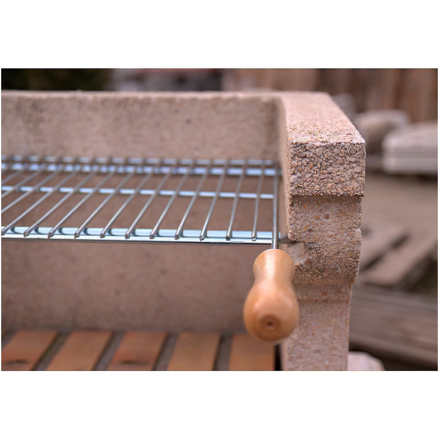 Parrilla Barbacoa Extensible 60/70x40cm Zincada