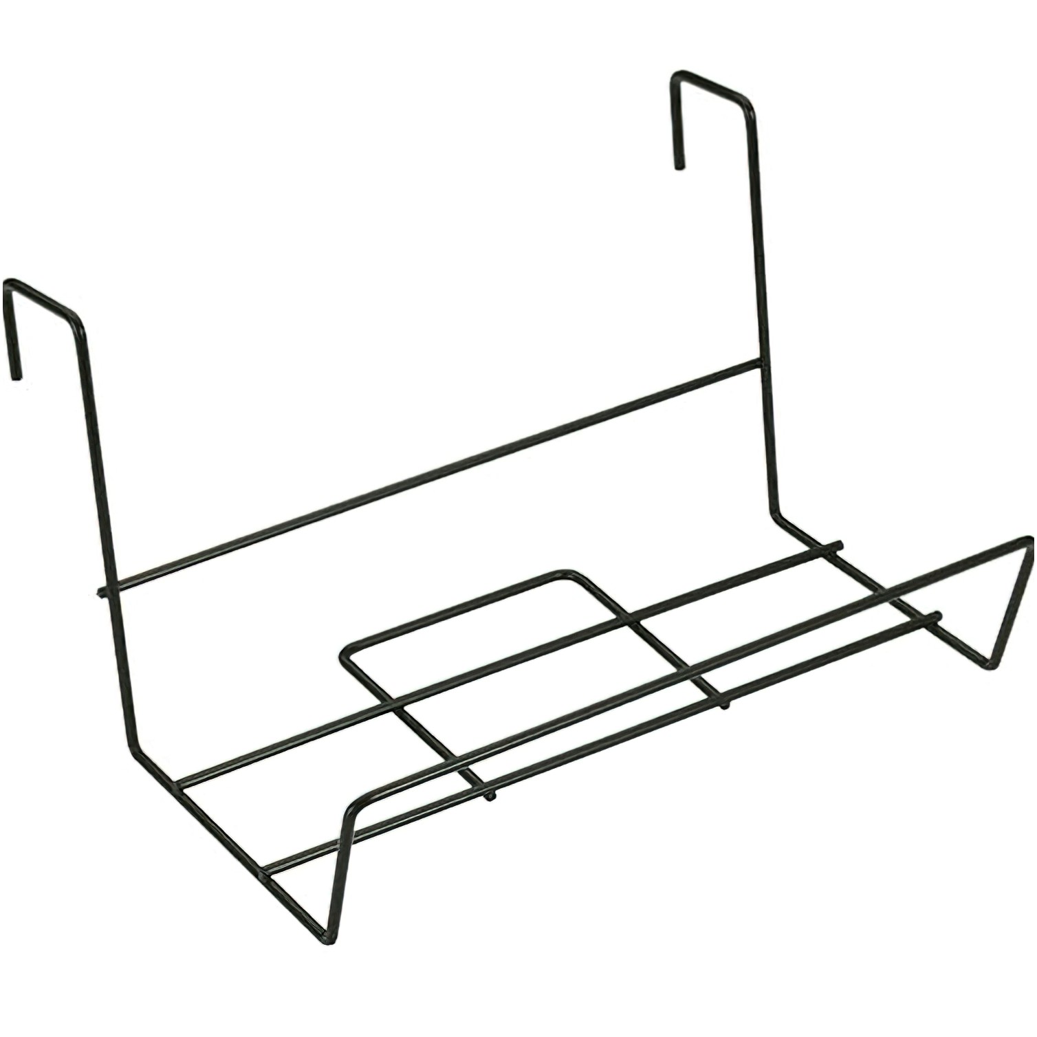 Soporte Para Jardinera Balcon Acero Plastificado Negro 41x18 cm.