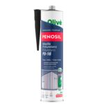 Masilla Poliuretano Negra Cartucho 300 Ml. Sellador Poliuretano, Sellador Cemento, Ladrillo, Cerámica, Metales
