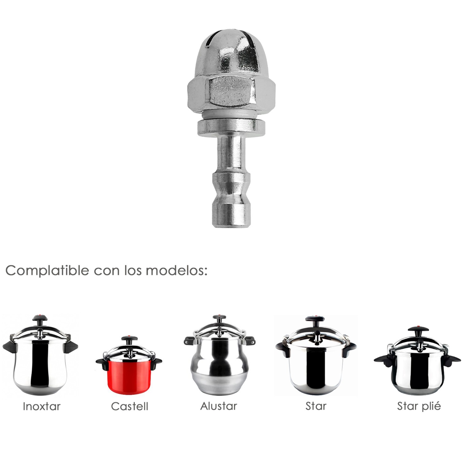 Chimenea Para Olla A Presión Modelo Magefesa Alustar / Castell / Inoxtar / Star / Star Plié. Recambio oficial