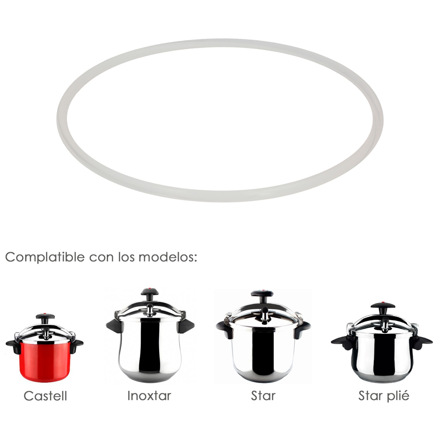 Junta De Silicona Para Olla Magefesa Ø22cm Olla Express Magefesa Star / Inoxtar / Castel / Star Plié. Recambio Original