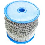 Cadena Bolas Laton Cromado 3,2 mm. Rollo 50 metros
