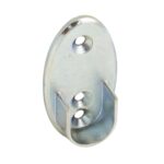 Soporte Lateral Oval Zincado Lateral Ø 16 mm.