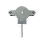 Polea Tendedero Wolfpack Zincado 40 mm. Roldana Metal con Tirafondo
