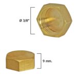 Tapon Ciego Hembra Laton 3/8" [+3 variaciones de Medida Disponibles]