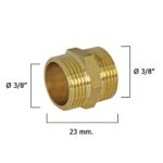 Machones Dobles Pulidos 3/8" [+3 variaciones de Medida Disponibles]