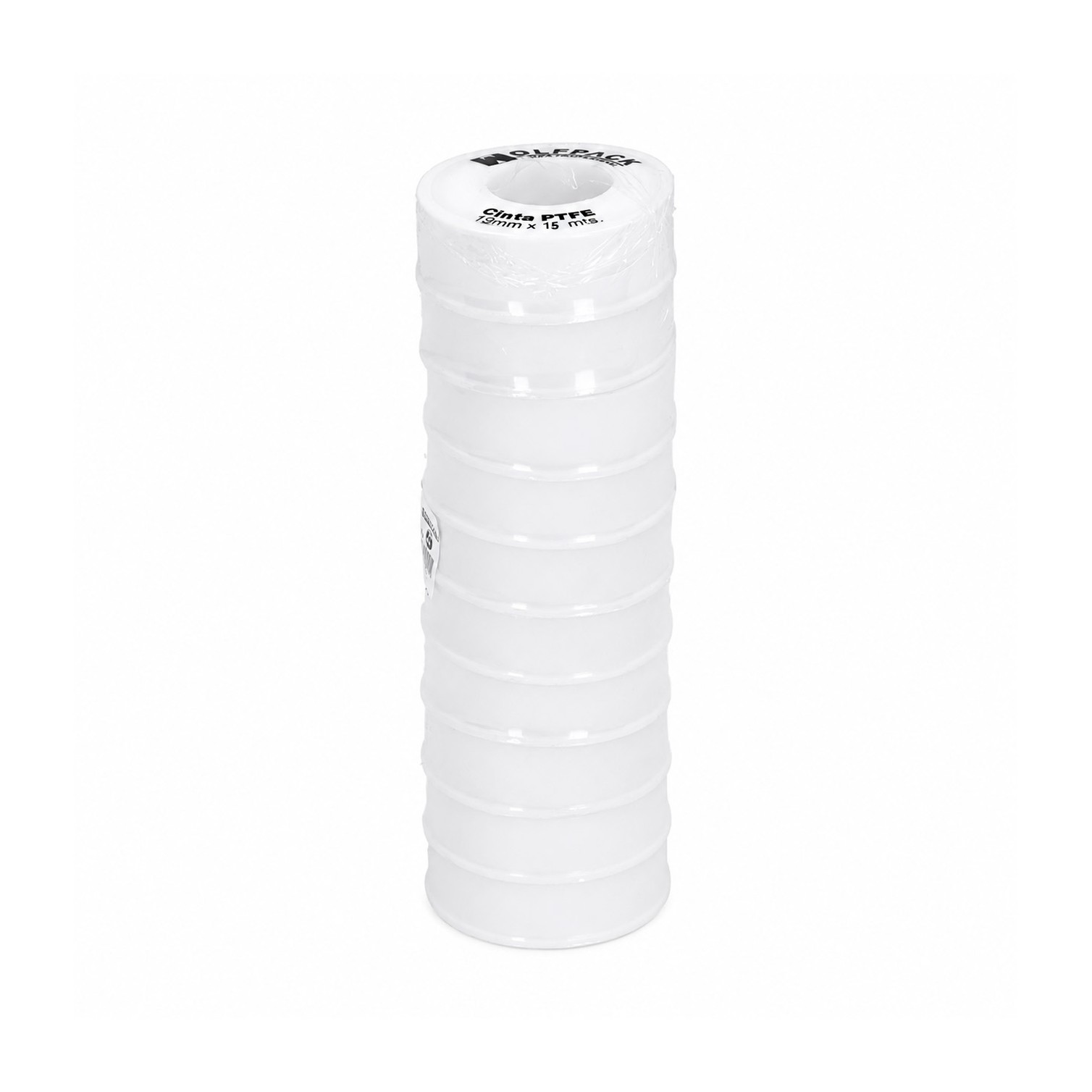 Cinta PTFE Wolfpack 19 mm. x 15 m. (Paquete de 10 Rollos)