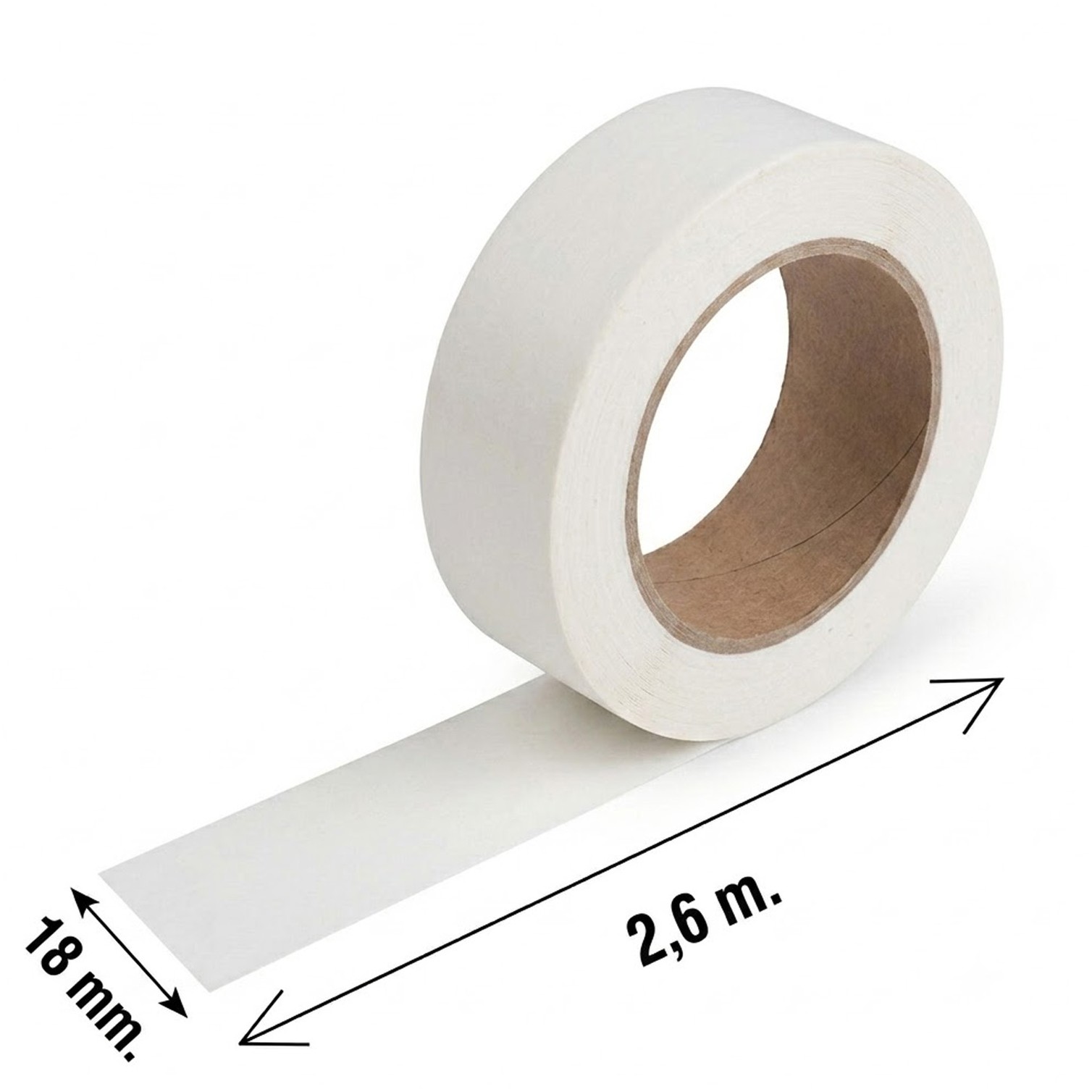 Cinta Doble Cara 2,6 m. x 18 mm.