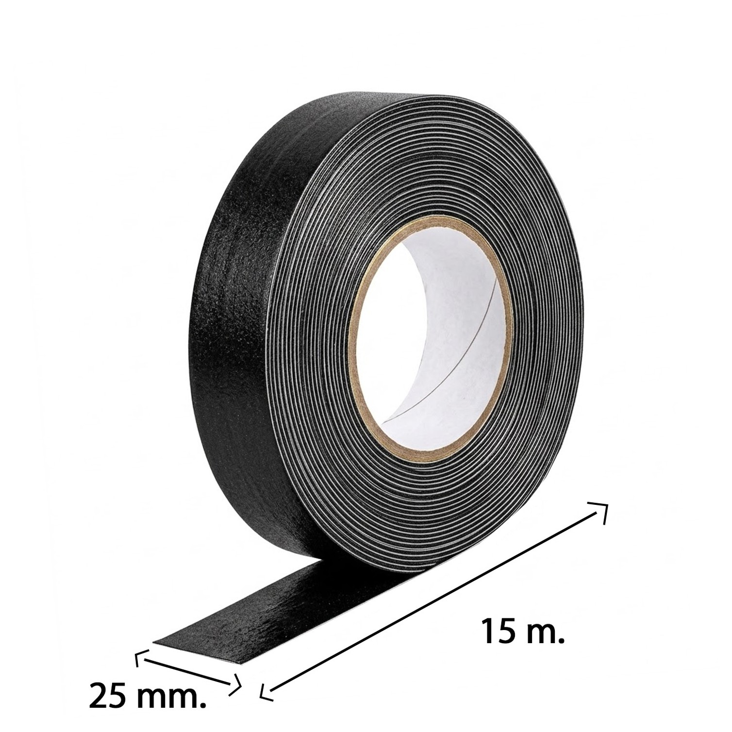 Cinta Antideslizante Negra 15 m. x 25 mm. Uso Doméstico