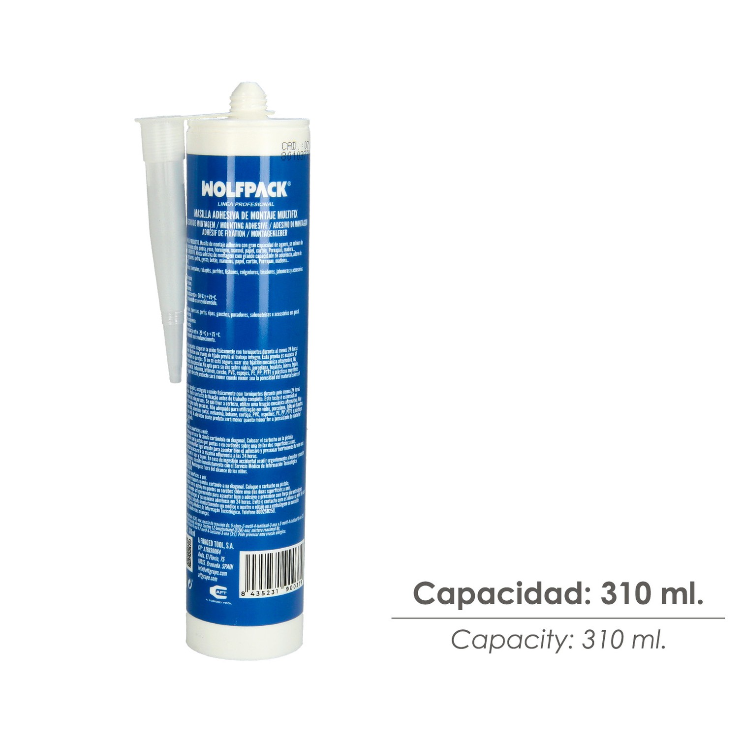 Masilla Montaje Fix Adhesiva 310 ml.