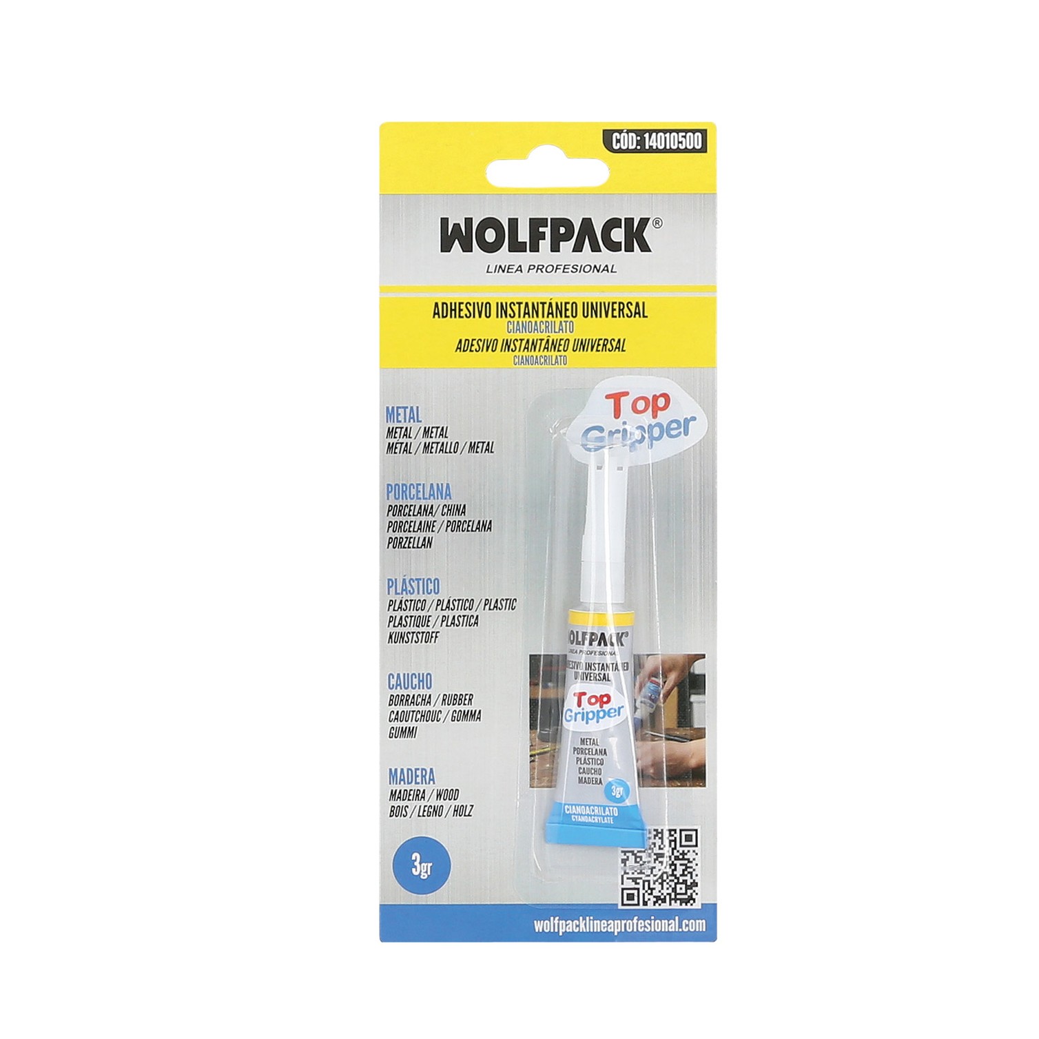 Pegamento Ciano Acrilato Wolfpack 3 Gramos