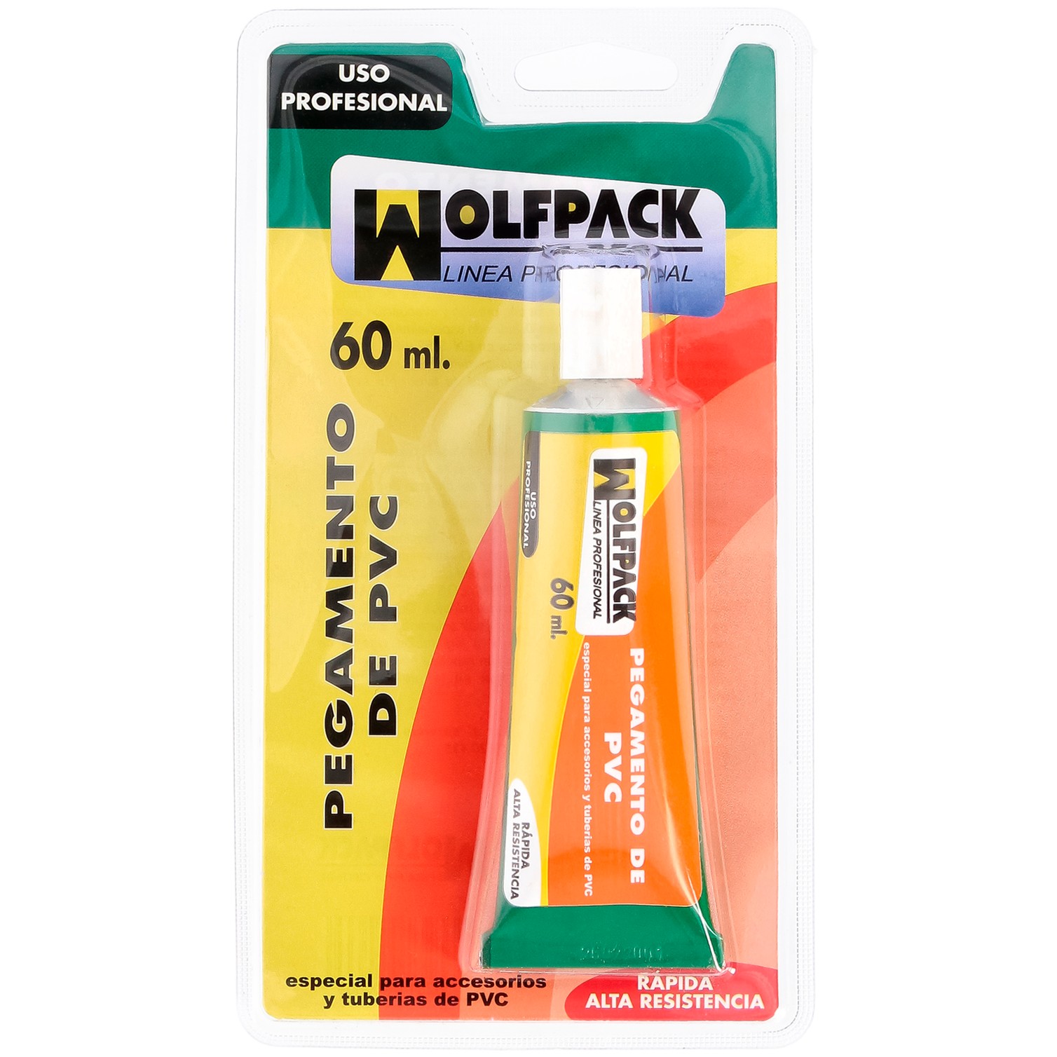 Pegamento PVC Wolfpack 60 ml.