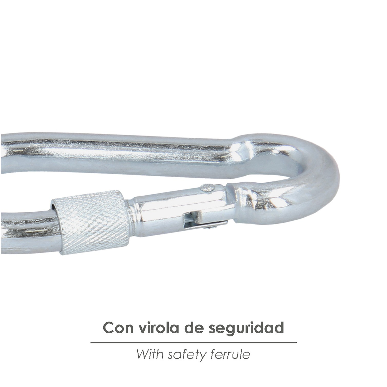 Mosqueton Bombero Con seguro 11x120 mm. Uso domestico