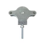 Polea Tendedero Wolfpack Zincado 40 mm. Roldana Metal con Tornillo