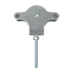 Polea Tendedero Wolfpack Zincado 60 mm. Roldana Metal con Tornillo