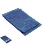 Lonas Con Ojetes De Aluminio 2 x 3 Metros(aproximadamente) Con Ojetes Metálicos, Lona De Protección Duradera, Color Azul. [+8 variaciones de Medida Disponibles]