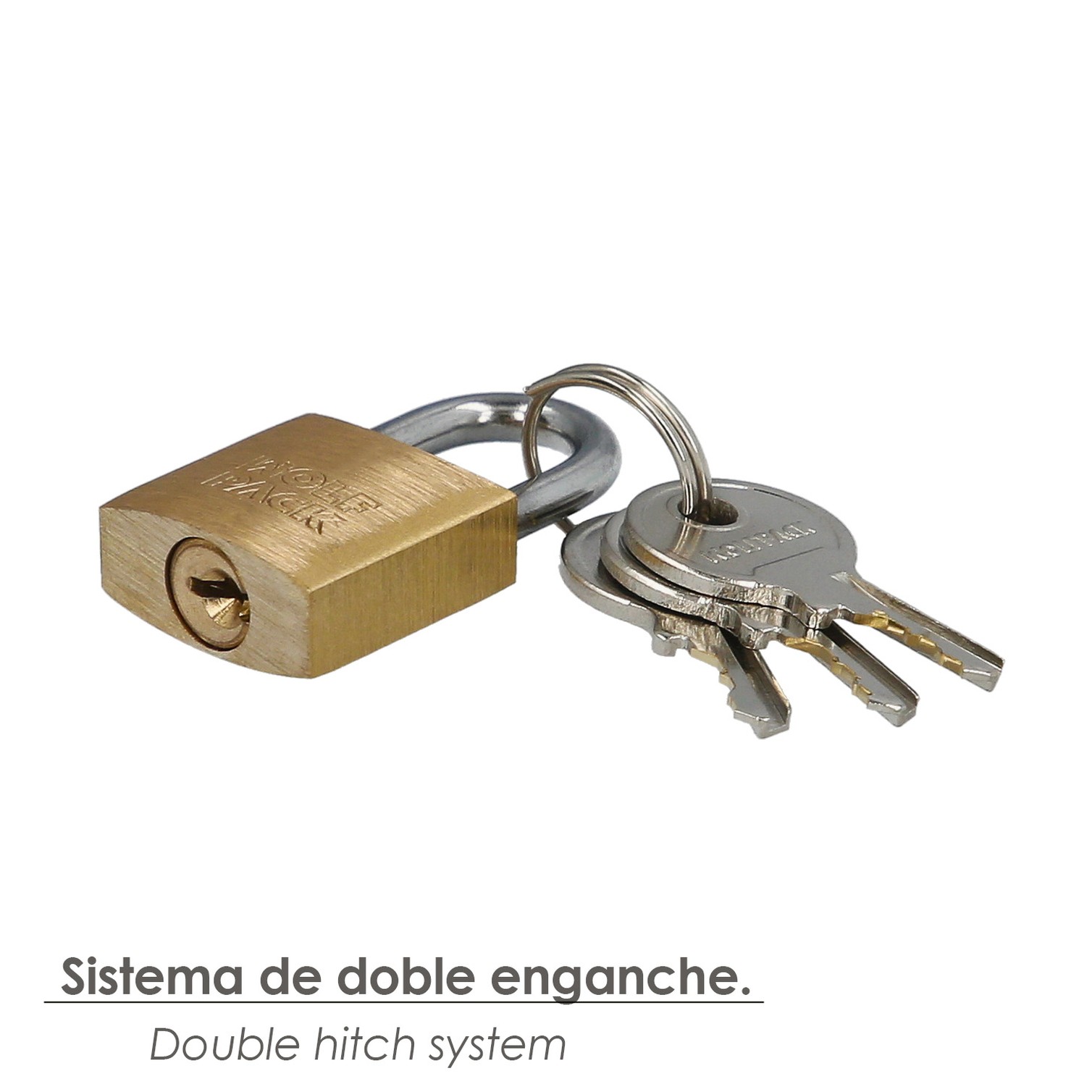 Candado Laton Arco Normal 20 mm.