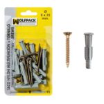 Taco Multiacción+Tornillo MU 6x35 mm. (15 Piezas) [+4 variaciones de Medida Disponibles]